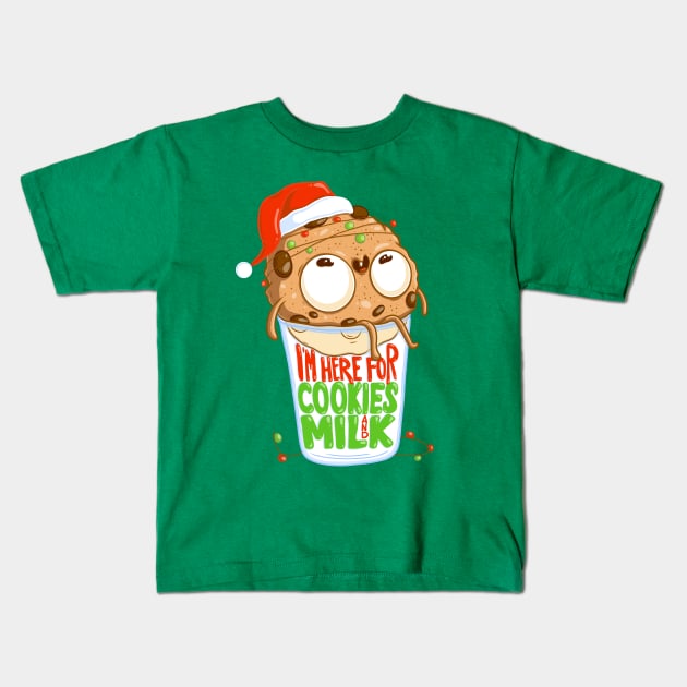 Merry Christmas, Cookie Monster! Kids T-Shirt by Twocatsandpossum